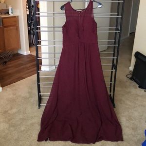Burgundy Bridesmaid Dress